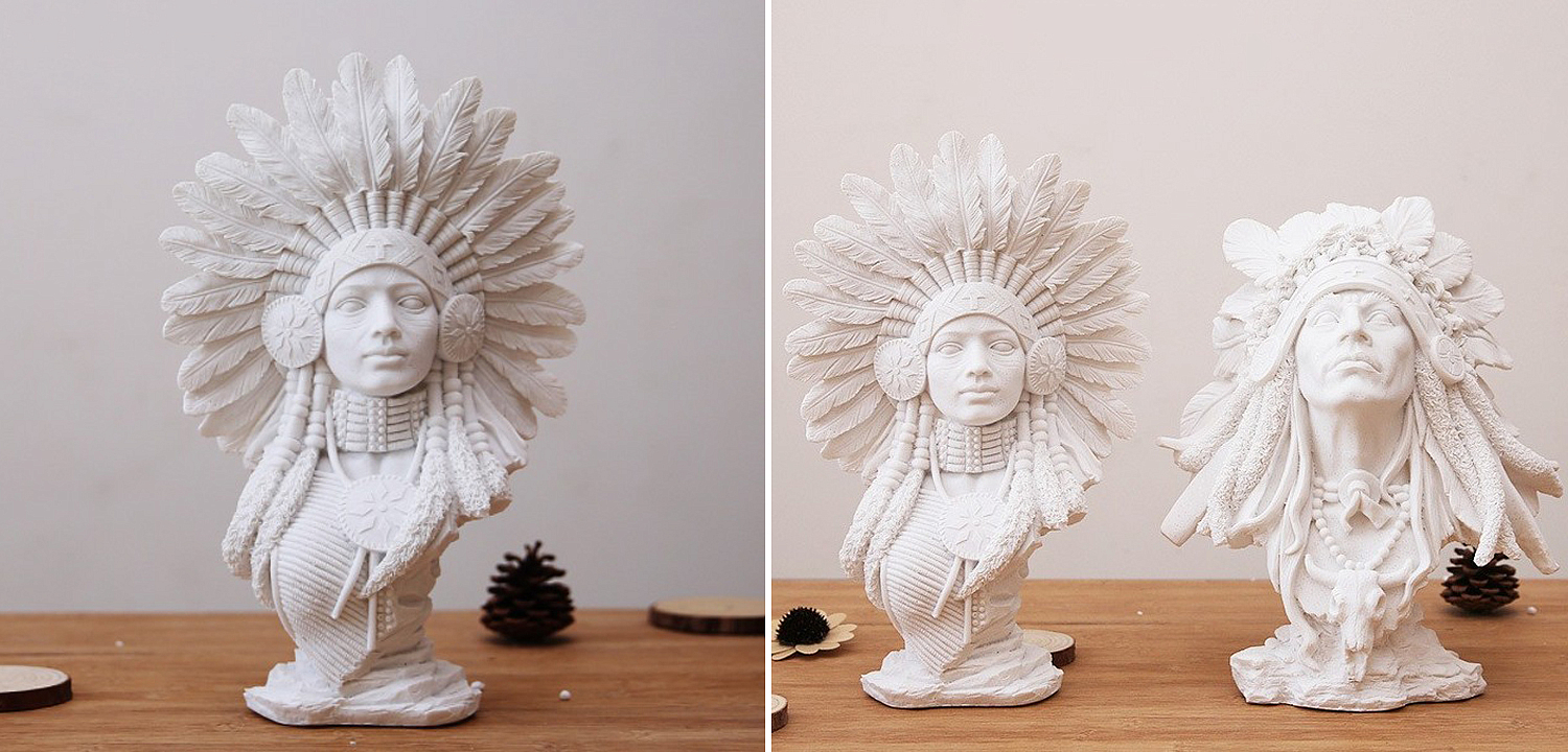 Native american indian figurine B Native american indian figurine B - Loft-Concept в Грозном