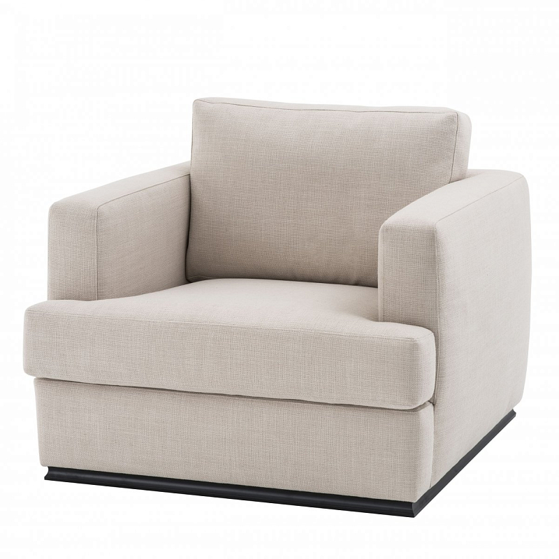 Кресло Eichholtz Chair Hallandale Бежево-серый Черный Кресло Eichholtz Chair Hallandale Бежево-серый Черный в Грозном | Loft Concept