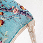 Стул из массива бука с изображением птиц и цветов Turquoise Beige Chinoiserie Garden Chair варинант исполнения - 4 | Loft Concept в Грозном
