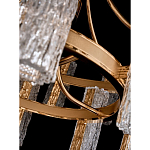 Люстра двухъярусная круглая с текстурными цилиндрическими плафонами Glimpse варинант исполнения - 8 | Loft Concept в Грозном