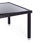 Обеденный комплект из искуственного ротанга Vintara черный варинант исполнения - 10 | Loft Concept в Грозном