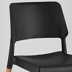 Пластиковый стул на ножках из массива бука Ferret Black 4 шт варинант исполнения - 7 | Loft Concept в Грозном