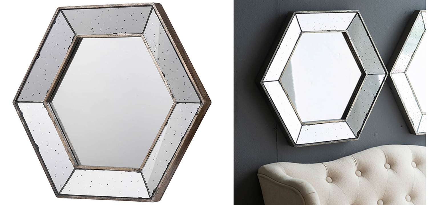 Зеркало Hexagonal Mirror Зеркало Hexagonal Mirror - Loft-Concept в Грозном
