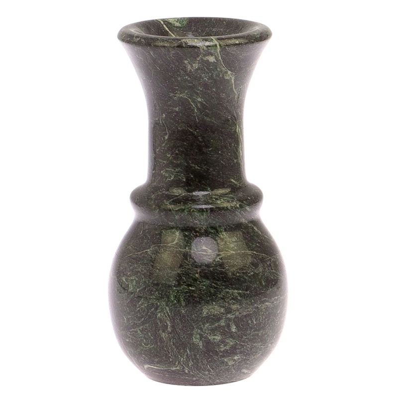 Ваза декоративная для цветов из камня змеевик Vase Serpentine Змеевик Ваза декоративная для цветов из камня змеевик Vase Serpentine Змеевик в Грозном | Loft Concept