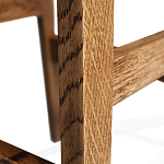 Барный стул со спинкой на 4-х деревянных ножках Коричневый Велюр Vendramin Chair  варинант исполнения - 7 | Loft Concept в Грозном