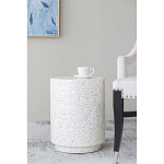 Приставной столик с рисунком из раковин устриц Bone Inlay варинант исполнения - 5 | Loft Concept в Грозном