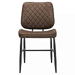 Стул с темно-коричневой обивкой из экокожи Benderson варинант исполнения - 1 | Loft Concept в Грозном