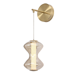 Бра светодиодное с стеклянным волнообразным плафоном Amphora of Light варинант исполнения - 3 | Loft Concept в Грозном