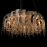 Люстра круглая подвесная с металлическими дугами и длинными цепочками 80 см Atlantis Chain варинант исполнения - 8 | Loft Concept в Грозном