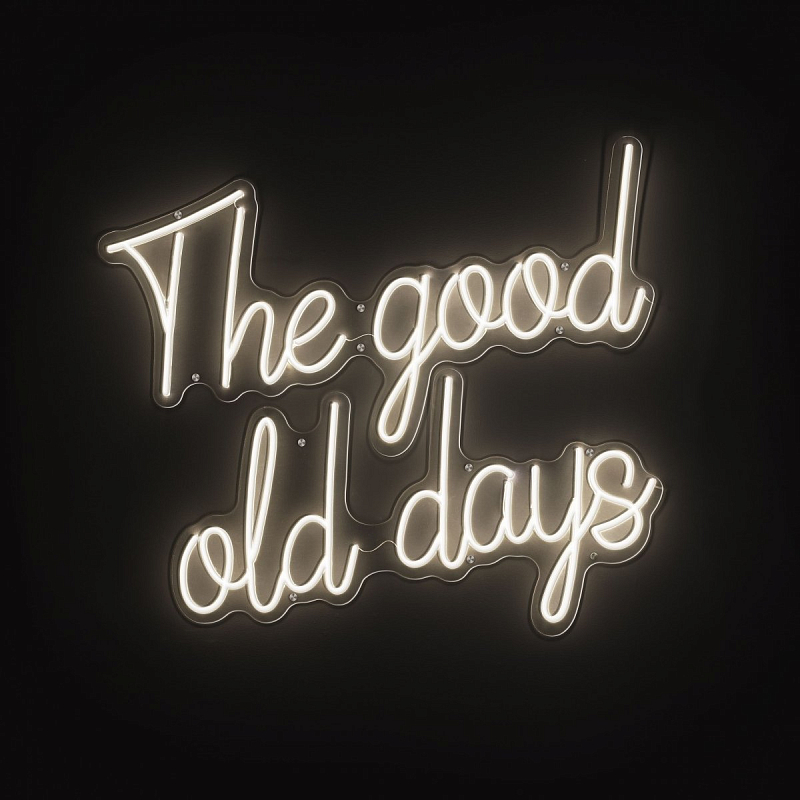 Неоновая вывеска Eichholtz Led Text The Good Old Days Белый Неоновая вывеска Eichholtz Led Text The Good Old Days Белый в Грозном | Loft Concept