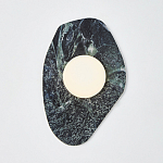 Бра с каменным основанием и плафоном из стекла Amazon Green Shaw Marble Lighting варинант исполнения - 2 | Loft Concept в Грозном