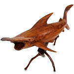 Статуэтка акула-молот деревянная Hammer варинант исполнения - 1 | Loft Concept в Грозном