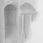 Встраиваемый в стену гипсовый светильник под покраску в античном стиле Antiquity Athena варинант исполнения - 8 | Loft Concept в Грозном