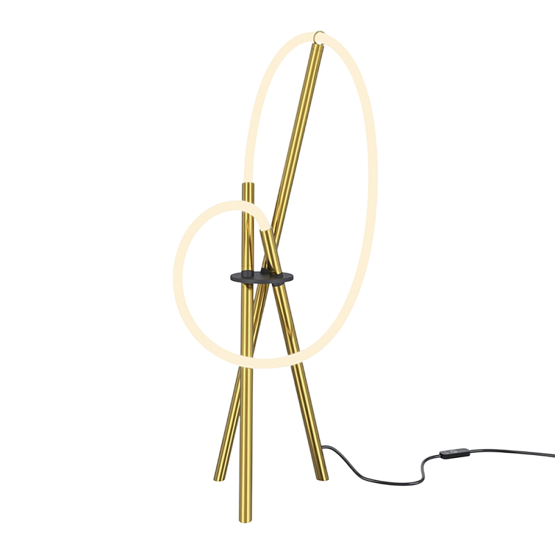 Настольный светильник Crochet Brass 3000К 15Вт Латунь Белый в Грозном | Loft Concept 