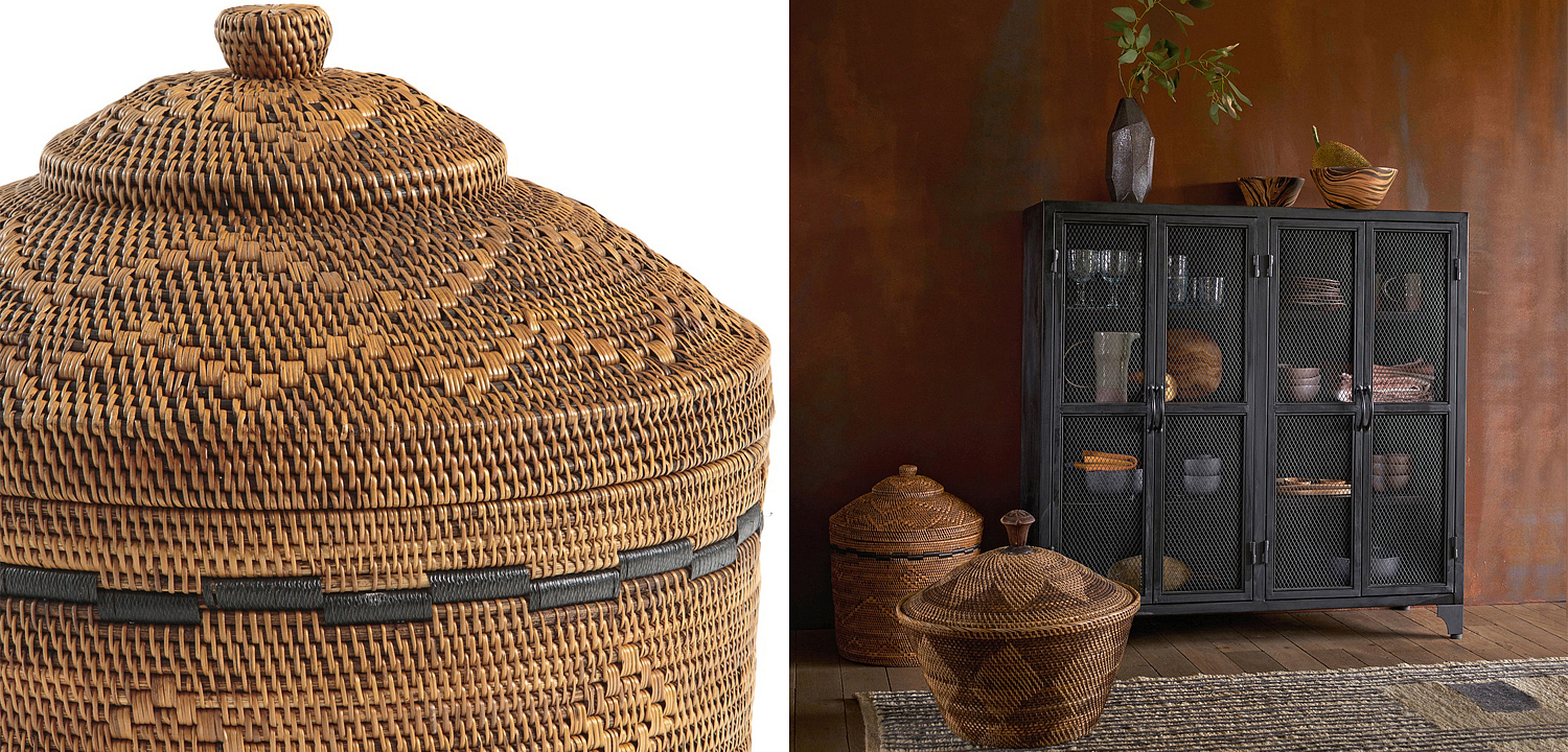 Корзина Wicker bamboo and rattan Корзина Wicker bamboo and rattan - Loft-Concept в Грозном