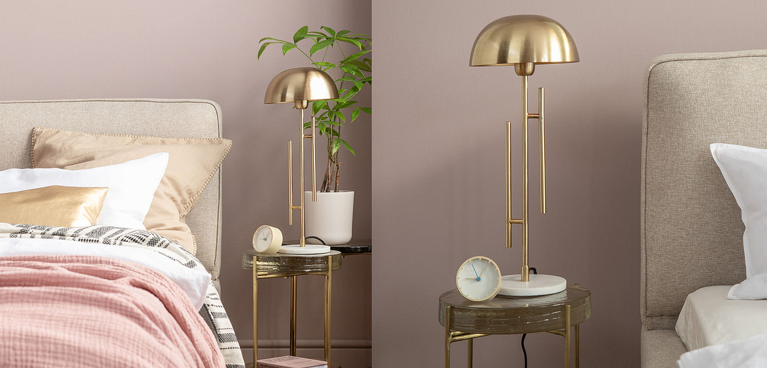 Настольная лампа Geometric Brass Table Lamp Настольная лампа Geometric Brass Table Lamp - Loft-Concept в Грозном