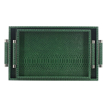 Комплект из двух прямоугольных подносов зеленого цвета Serpent варинант исполнения - 1 | Loft Concept в Грозном