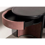 Дизайнерский письменный стол овальной формы с 2-мя выдвижными ящиками по бокам Parsec варинант исполнения - 4 | Loft Concept в Грозном