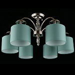 Люстра потолочная Nikoletta с бирюзовым плафоном варинант исполнения - 2 | Loft Concept в Грозном