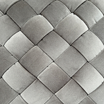 Пуф плетеный велюровый светло-бежевый  Soft Wicker Pouf варинант исполнения - 2 | Loft Concept в Грозном