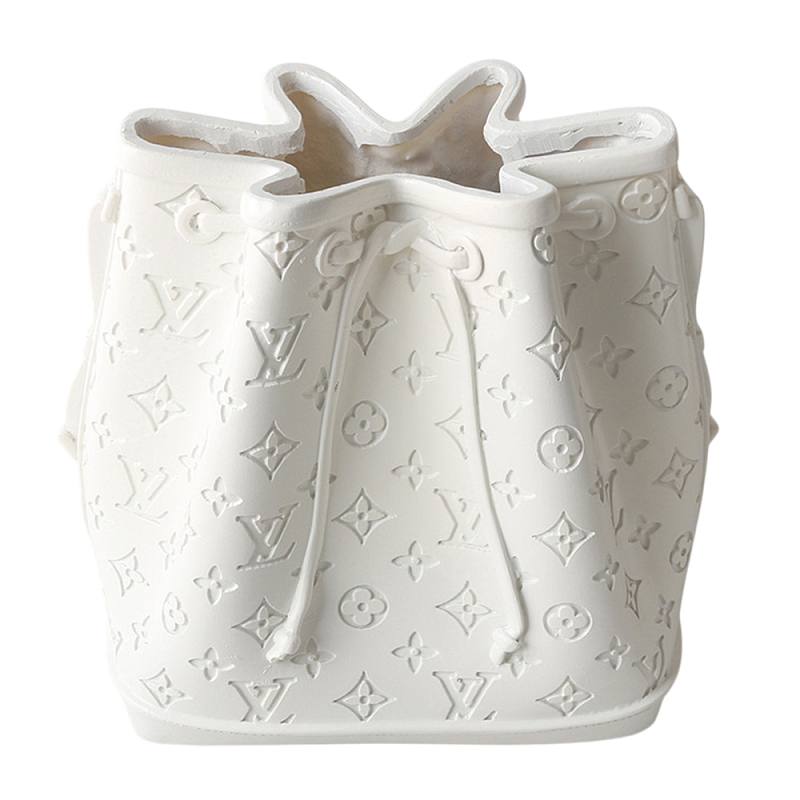 Кашпо в виде сумки  Bag Vase White Louis Белый в Грозном | Loft Concept 