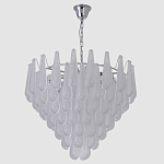 Люстра с подвесками из рифленного стекла в форме капель Textured Glass Chandelier варинант исполнения - 12 | Loft Concept в Грозном