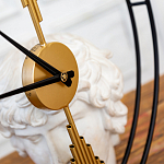 Часы настенные круглые из металла Mirror Tower Clock варинант исполнения - 2 | Loft Concept в Грозном