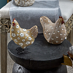 Статуэтка курица с текстурной поверхностью бежевого цвета Rustic Chicken варинант исполнения - 4 | Loft Concept в Грозном