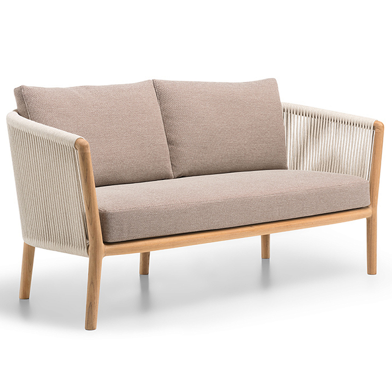 Дизайнерский уличный диван из массива дерева BOBOLI Sofa Древесина Бежевый Дизайнерский уличный диван из массива дерева BOBOLI Sofa Древесина Бежевый в Грозном | Loft Concept