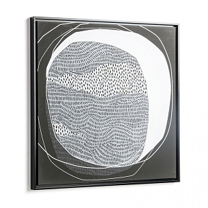 Черно-белая абстракция 60х60 см