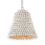 Подвесной светильник белый металлический в форме колокола White Natural Lines варинант исполнения - 2 | Loft Concept в Грозном