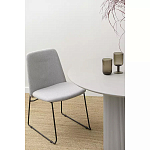 Стул мягкий светло-серый Chair Gray Runners варинант исполнения - 9 | Loft Concept в Грозном