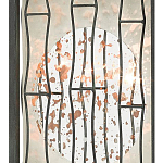 Бра с круглой зеркальной вставкой с эффектом ржавчины Stunning Radiance варинант исполнения - 1 | Loft Concept в Грозном