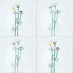 Плитка с узором Ромашки варинант исполнения - 1 | Loft Concept в Грозном