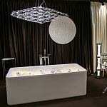 Люстра подвесная с тонкой металлической конструкцией цвета хром Quasar варинант исполнения - 8 | Loft Concept в Грозном