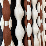Дизайнерский Декор на стену с кисточками из хлопковых нитей wall panel Thread brushes варинант исполнения - 3 | Loft Concept в Грозном