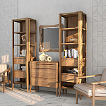 Комод из массива дуба с 3-мя ящиками Tasteful Furniture варинант исполнения - 3 | Loft Concept в Грозном