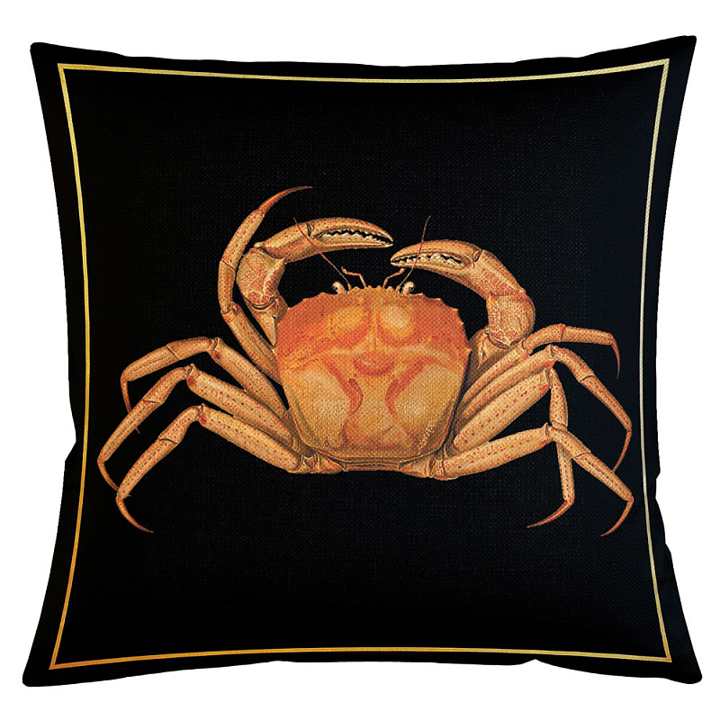 Декоративная подушка Crab Бежевый Черный Декоративная подушка Crab Бежевый Черный в Грозном | Loft Concept