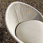 Дизайнерское уличное кресло с веревочной спинкой PETALO Armchair варинант исполнения - 4 | Loft Concept в Грозном