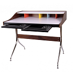 Письменный стол с 2-мя чёрными выдвижными ящиками и нишей с цветными разделителями Ballan варинант исполнения - 3 | Loft Concept в Грозном