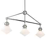 Люстра линейная с ромбовидными плафонами Pointed Diamond Shade варинант исполнения - 2 | Loft Concept в Грозном