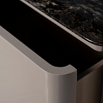 Тумба под телевизор с мраморной столешницей Presentability варинант исполнения - 4 | Loft Concept в Грозном