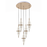 Люстра подвесная с прозрачными фактурными плафонами Reflection of Light варинант исполнения - 1 | Loft Concept в Грозном