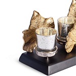 Подсвечник Cozy Light с декором кленовыми листьями варинант исполнения - 2 | Loft Concept в Грозном