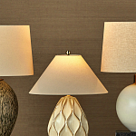 Настольная лампа с волнистым узором и абажуром в форме конуса Macrame варинант исполнения - 4 | Loft Concept в Грозном