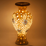 Настольная лампа из перламутра в виде вазы Indonesian Vase варинант исполнения - 2 | Loft Concept в Грозном