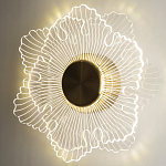 Бра в виде цветка Loggia White Flower Acrylic Wall Lamp варинант исполнения - 2 | Loft Concept в Грозном