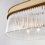 Люстра подвесная овальная со стеклянными трубками Длина 100 см Nembus варинант исполнения - 4 | Loft Concept в Грозном