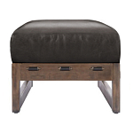 Банкетка Duncan винтажная черная кожа варинант исполнения - 2 | Loft Concept в Грозном