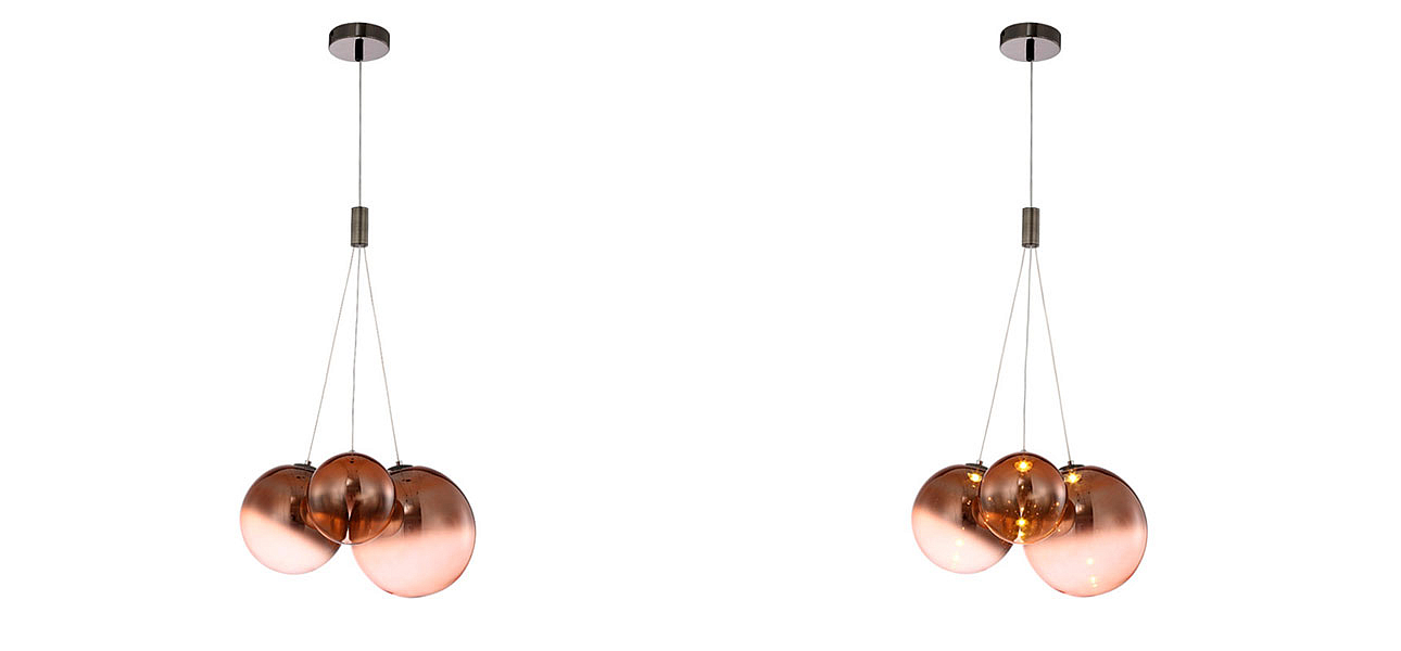 Светильник подвесной медь Balls Lamp Светильник подвесной медь Balls Lamp - Loft-Concept в Грозном